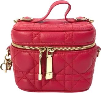 Dior Pre-owned Leather dior-bags - Dames - Vintage Handtas - Rood - ONE Size - Leer - Vintage