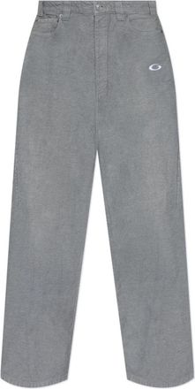 Balenciaga Jeans met geborduurd logo - Heren - Regular Fit Jeans - Grijs - S - Katoen - Jeans