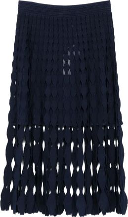 SIMKHAI Gonna in maglia con cut-out - Blu