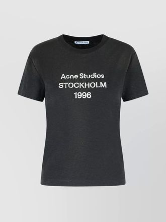 Acne Studios crew neck printed design short sleeves top