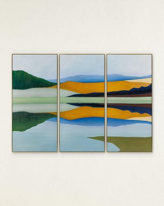 John-Richard Stylized Landscape Giclees by Shaye Rawson, Set of 3