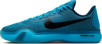 Nike Mens Kobe 10 Protro Blue Lagoon Basketball Shoes in Blue | IQ5339-400