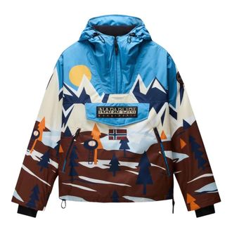 Napapijri RF Next Aop 1 Anorak - Heren - Jassen - Veelkleurig - Maat: XL Zijde