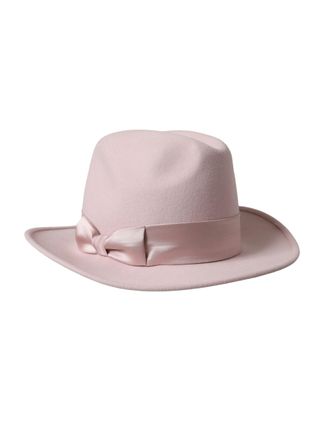 Dolce & Gabbana Pink Rabbit Fedora Trilby Women Hat Silk
