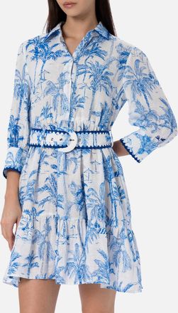 MC2 Saint Barth Woman Toile De Jouy Linen Dress Daisi