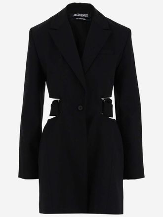 Jacquemus Black La Robe Bari Mini Dress