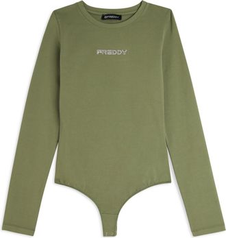 Freddy Body scollo quadrato in jersey decorato da strass