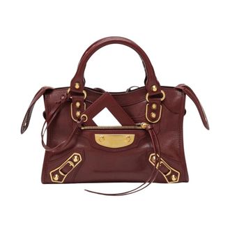 Balenciaga Le City Uptown Mini Bag - Dames - Handtassen - Rood - ONE Size - Katoen - Tassen