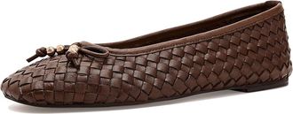Steve Madden Divy Womens Flat Shoes Brown Leather : 7.5 M
