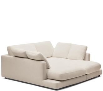 K Home Grosses Daybed Galla mit abnehmbaren Bez&uuml;gen - Chenille Beige