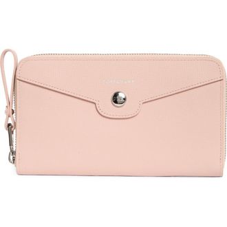 Longchamp Go Zip Around Wallet in Powder Pink at Nordstrom Rack