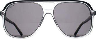Ray-Ban Square Mens Blue on Transparent Dark Grey Bill RB2198 - One Size