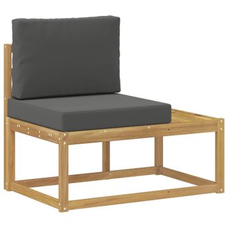 vidaXL Sof&aacute; De Esquina Exterior Con Coj&iacute;n Blanco 91 X 63 X 73 Cm Vidaxl