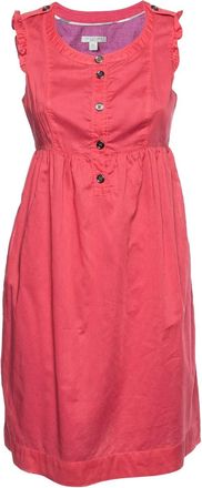 Burberry ruffle-detail cotton dress - Red