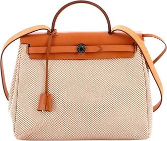 Herm&egrave;s Herbag Zip Criss Viking Toile And 31 (Authentic Pre-Loved)