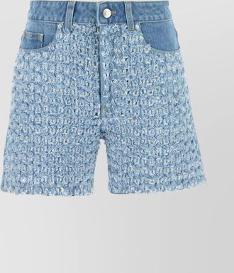 Stella McCartney denim knee-length shorts