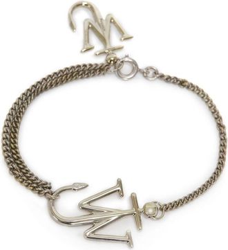 J.W.Anderson Anchor pendant bracelet - women - Brass - One Size - Yellow
