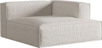 MICADONI Modulare Xl Design Chaiselongue Nuria mit Armlehne rechts - Bouclé