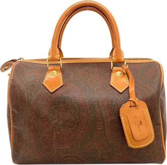 Etro Brown Pvc Boston Bag (Pre-Owned)