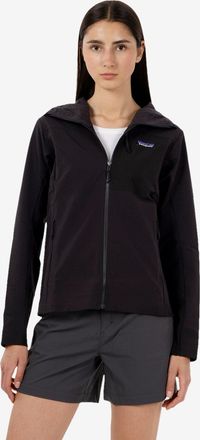 Patagonia R1 Crossstrata hoody faded black