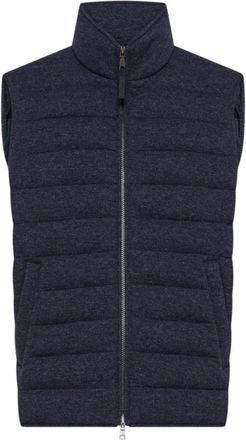 Seventy Gilet Doppio in Maglia Misto Cashmere - - Jackets - Uomo - Blu - L