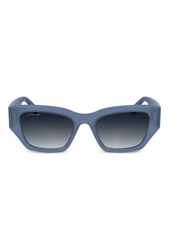 Lacoste geometric-frame sunglasses - Blue