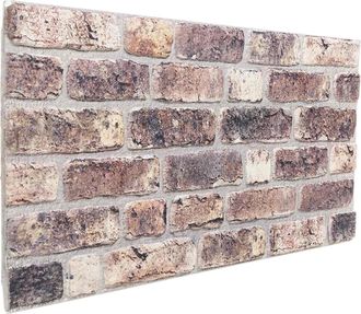 vidaXL Paneles De Pared 10 Uds. 100 X 50 Cm Marr&oacute;n Oscuro Espuma Eps Vidaxl