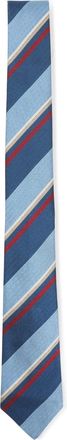 Paul Smith Blue Horiz Stripe Silk Tie-Uomo