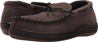 Tempur-Pedic Mens Therman Moccasin Slipper - Wide In Chocolate