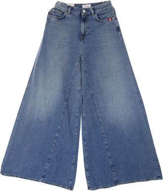 Amish Gebruikte Denim Jeans - Dames - Loose Fit Jeans - Blauw - W29 - Denim - Jeans