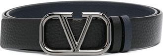 Valentino Garavani VLogo Signature belt - men - Calf Leather - 100 - Blue