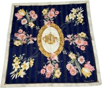 Dior Pre-owned Vintage Sjaal - Dames - Vintage Accessoires - Veelkleurig - ONE Size - Katoen - Vintage