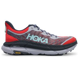Hoka One One Hoka Mafate Speed 4 Textile Synthetic Mens Running Trainers - Cerise Stormy Skies - Size:UK 10.5