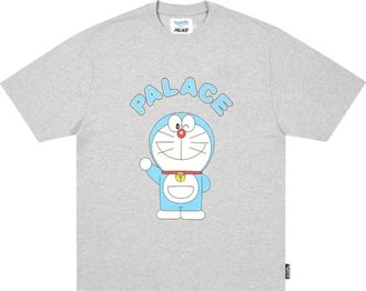 Palace x Doraemon T-Shirt Grey Marl P29TS024