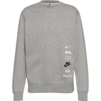 Nike Club Fleece Plus Small Logo Sweatshirt - Dark Grey Heather (XXL, Grey)