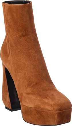 Sergio Rossi 85 Suede Platform Bootie