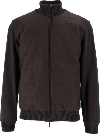 Fay Giubbino Zip Ricamo - Jackets - Mujer - Marr&oacute;n - M