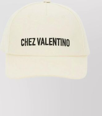 Valentino Garavani embroidered cap curved brim