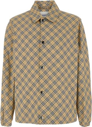 Burberry Beige Shirt Collar Jacket