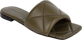 Bottega Veneta Womens Lambskin Rubber Lido Slide (Authentic Pre-Loved)