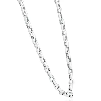 Pompeii3 Mens 14k Gold (79gram) or Platinum (148gram) 6.5mm Link Chain Necklace 21