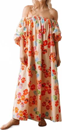 Sunshine Tienda Rainbow Flower Ace Dress In Multicolor