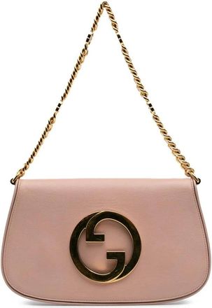 Gucci Borsa a spalla elegante Pre-owned in pelle con tracolla a catena e dettaglio cerchio intrecciato - - Pre-owned - Donna - Rosa - ONE SIZE