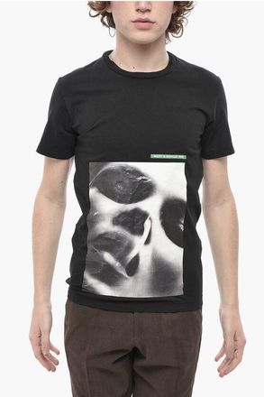 Dsquared2 Crew-Neck Cotton T-Shirt with Front Print size Xs