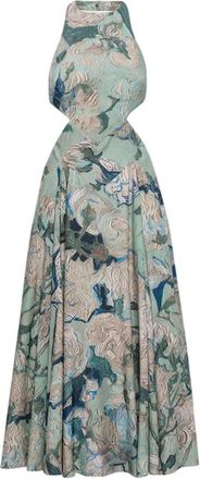 Givenchy groene bedrukte jurk