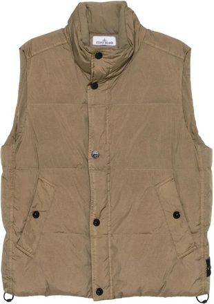 Stone Island Heren, Jassen, Bruin, Maat: L Nylon