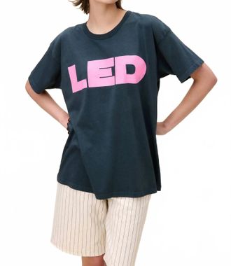 Daydreamer Led Zep Merch Tee In Vintage Black