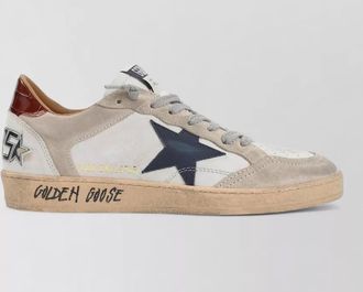 Golden Goose ballstar sneakers suede accents contrast heel tab