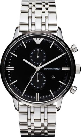 Emporio Armani Chronograph Bracelet Watch, 43mm in Silver at Nordstrom Rack