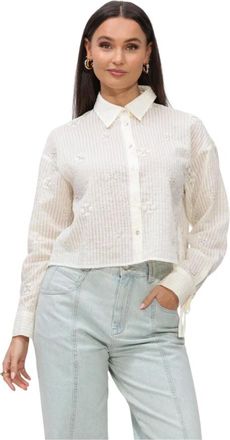 Nukus Nukus, Dames, Blouses & Shirts, Wit, Maat: XL